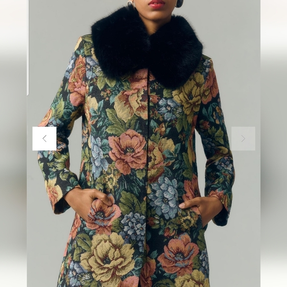 UNREAL FUR MONARCH COAT COLOR:TAPESTRY, SIZE S, RETAIL PRICE $429.00 - Picture 7 of 16